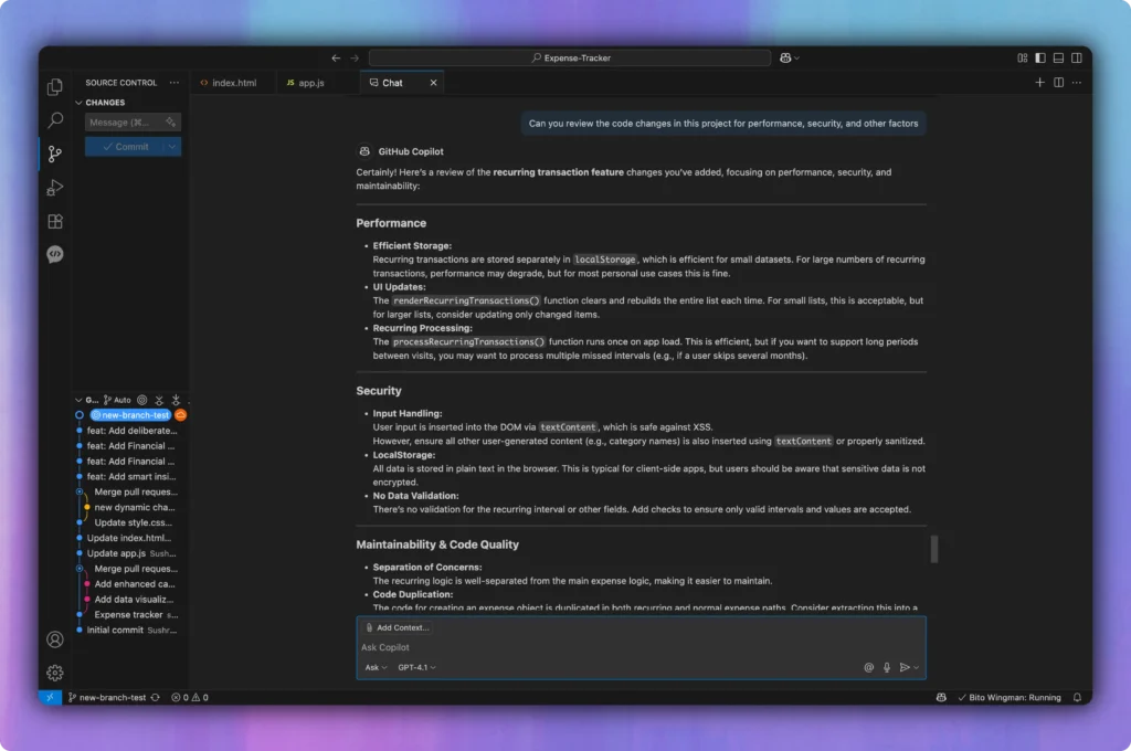 Copilot's AI Code Review