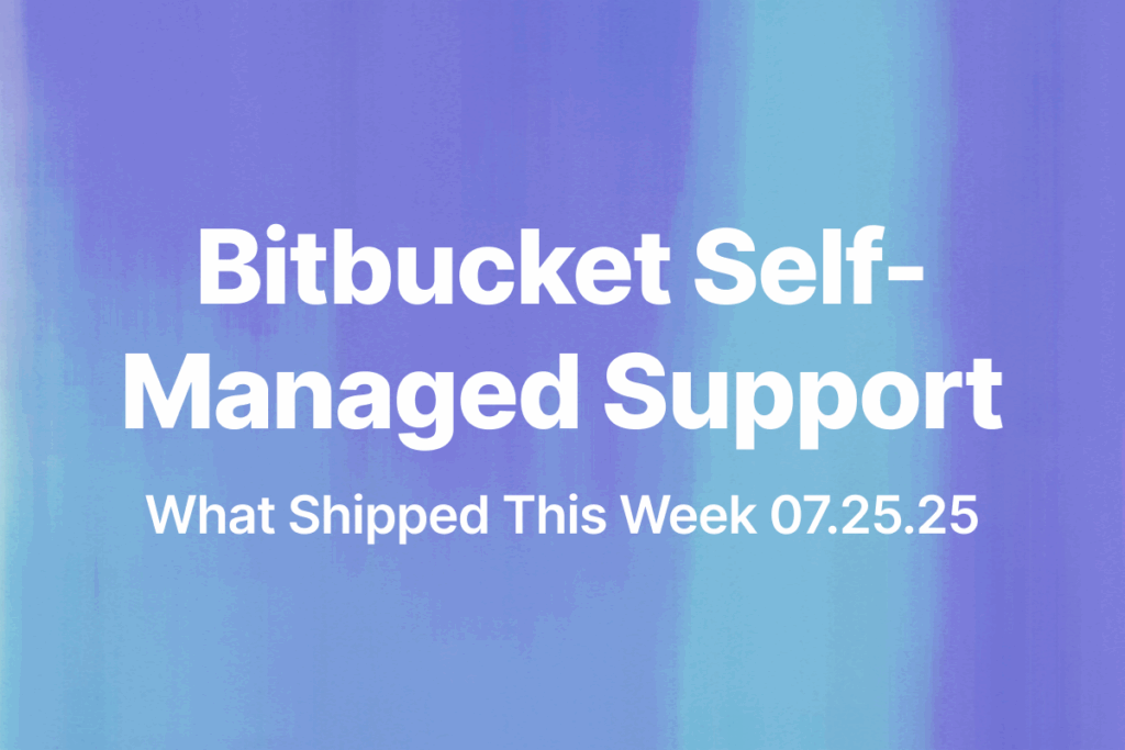 Bitbucket Self-Managed Support