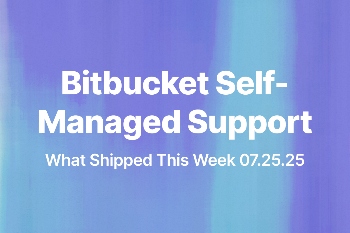 Bitbucket Self-Managed Support