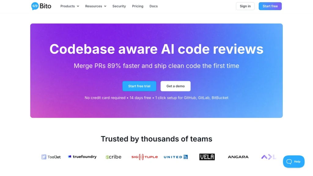 Bito's AI Code Review Agent